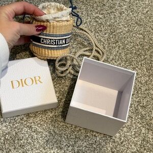 Dior Mini Bag in Beige and Navy